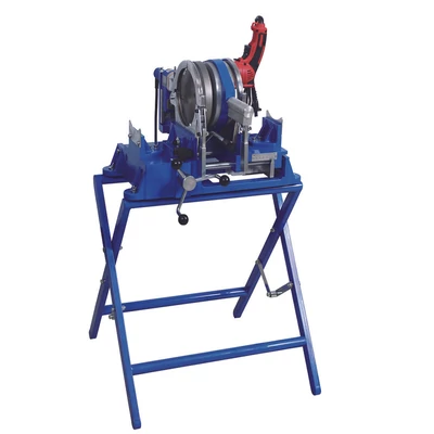 TRANSWELD 160PT HDPE lefolyó csőhegesztő gép pados tompahegesztéssel szennyvíz és esővíz rendszerekhez 50-160mm